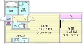 ASTER BRAVO  ｜ 北海道札幌市豊平区豊平五条10丁目（賃貸マンション1LDK・4階・37.14㎡） その2