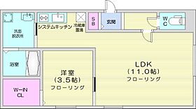 LiveaseN16  ｜ 北海道札幌市東区北十六条東10丁目（賃貸マンション1LDK・2階・35.24㎡） その2