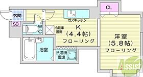 シュアーヴ23  ｜ 北海道札幌市北区北二十三条西9丁目（賃貸マンション1K・3階・24.22㎡） その2