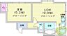 間取り：1LDK、灯油暖房、エアコン、バストイレ別