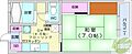 内山マンション6階3.6万円