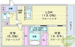 間取図画像 2LDK