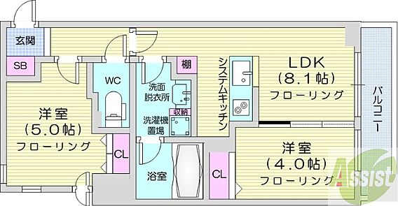 ラ・クラッセ札幌シティフォート_間取り_0