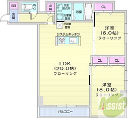 間取図画像 2LDK