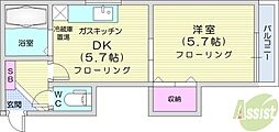 間取図画像 1DK