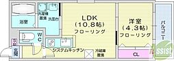 HEIMNORDGARDEN 5階1LDKの間取り