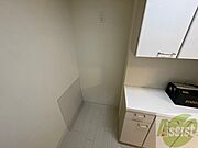 冷蔵庫置き場はこちらです！動線もバッチリですね。