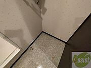 洗濯機はこちらの専用スペースに置けます！