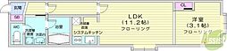 W912 1LDKの間取図画像