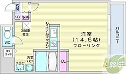 センチュリー21 1Kの間取図画像