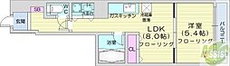 ウィング円山北町 1LDKの間取図画像