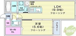 ChateauLife近代美術館前1 1LDKの間取図画像