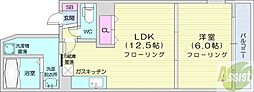 MulberryGarden512 1LDKの間取図画像