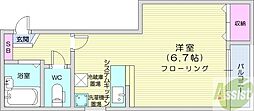 ツインビルいとう1号館 1DKの間取図画像