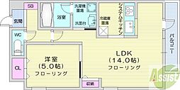 sapporoamabilis 1LDKの間取図画像