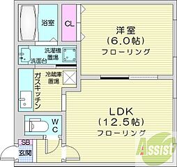 ファインボックス 1LDKの間取図画像