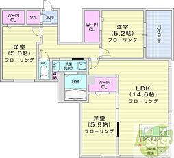 M-セレクションステラ2 3LDKの間取図画像