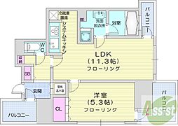 ザ・サッポロレジデンス 1LDKの間取図画像