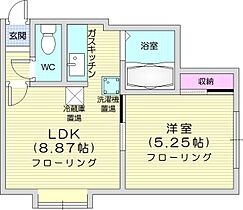 北海道札幌市北区新川四条2丁目（賃貸アパート1LDK・1階・33.00㎡） その2