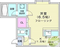 ジークフリート元町 ワンルームの間取図画像