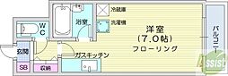 ジョイフル札幌 1Kの間取図画像