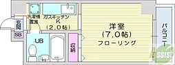 スタジオシティ 1Kの間取図画像