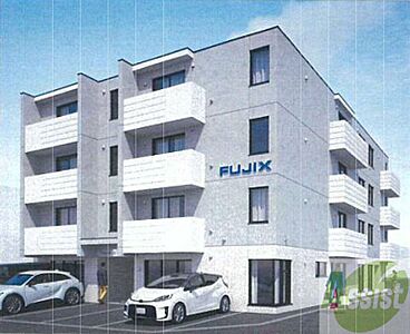 外観:完成予想パース 札幌市西区西野「エフビル14」 外観:完成予想パース 札幌市西区西野「エフビル14」