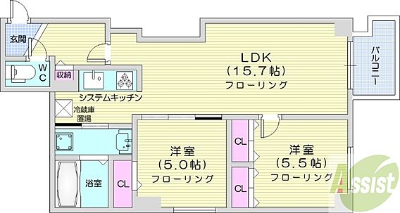 chamdede_間取り_0