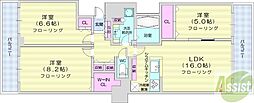 円山ザ・レジデンス 3LDKの間取図画像
