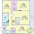 クルーズポート24ストリート2階13.4万円