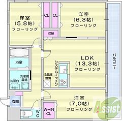 物件の間取り
