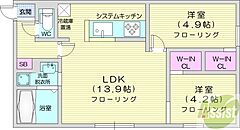 物件の間取り