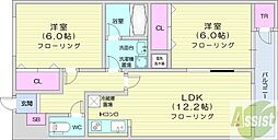 マイドリーム5 2LDKの間取図画像