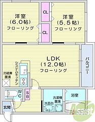 物件の間取り