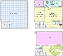 KP-Garageコトニ 1SLDKの間取図画像