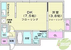 物件の間取り