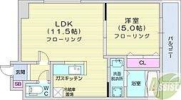 ツバキガーデン 1LDKの間取図画像