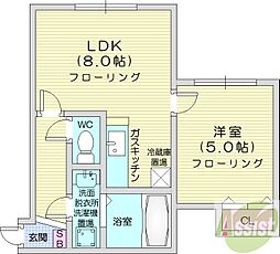 ハイム東環駅 1LDKの間取図画像