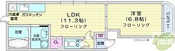 YM・24 1LDKの間取図画像
