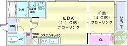 キングハウスN21W7 1LDKの間取図画像