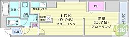 フェイス 1LDKの間取図画像