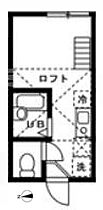 インベスト大森北II 206 ｜ 東京都大田区大森北６丁目2（賃貸アパート1R・2階・12.83㎡） その2