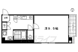 JR東海道・山陽本線 京都駅 徒歩4分の賃貸マンション 10階1Kの間取り
