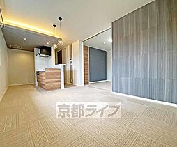 京都市営烏丸線 烏丸御池駅 徒歩10分の賃貸マンション 1階2LDKのリビング/ダイニング