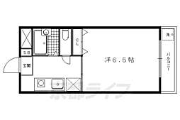 ハイツ北泉 3階1Kの間取り