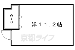 カーサミーア北白川 2階ワンルームの間取り