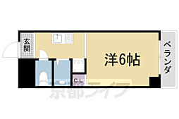 ハイムブルーメ 1階1Kの間取り