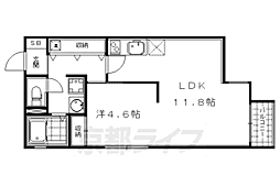 京阪本線 清水五条駅 徒歩4分の賃貸マンション 2階1LDKの間取り