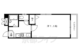ＣＡＳＡ・50 4階1Kの間取り
