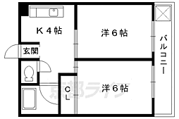 メゾンLee 2Kの間取図画像